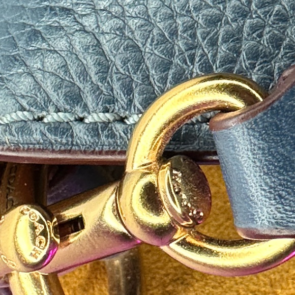 Coach Chambray Blue Bucket Bag NWT and Coach x Selena Gomez Charm - Picture 5 of 14